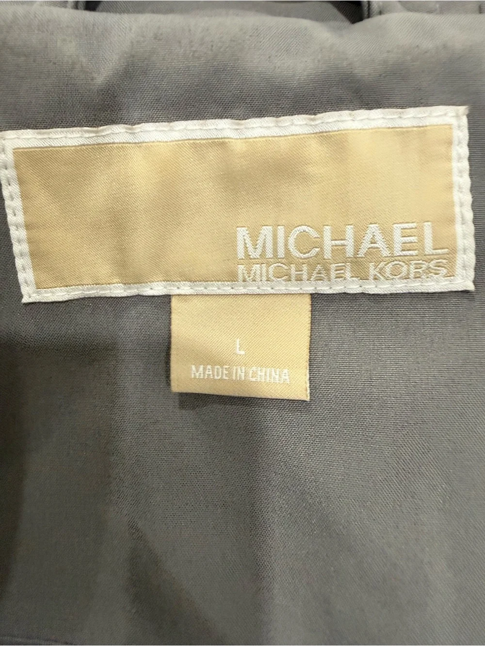 Michael Kors Women's Gray Hooded Utility Jacket